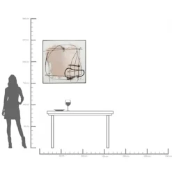 Tableau encadré Dust gris 100x100cm><noscript><img width=