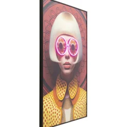 Tableau encadré LED Fancy Blonde Lady 120x80cm><noscript><img width=