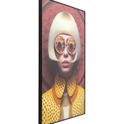 Tableau encadré LED Fancy Blonde Lady 120x80cm><noscript><img width=
