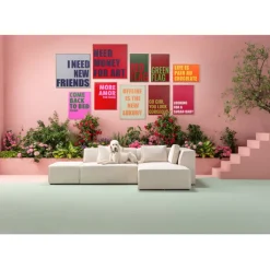 Tableau encadré Need Money 80x80cm>KARE Design Sale
