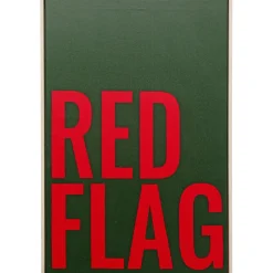 Tableau encadré Red Flag 40x60cm>KARE Design
