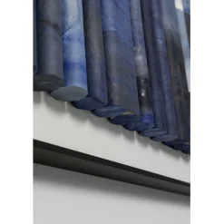 Tableau encadré Shadow Skyline bleu 160x60cm><noscript><img width=