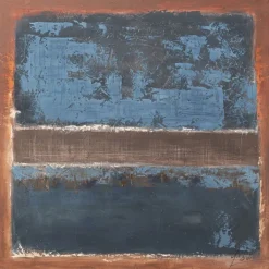 Tableau encadré Silence bleu 120x120cm>KARE Design