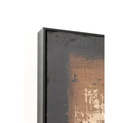 Tableau encadré Silence marron 120x120cm><noscript><img width=