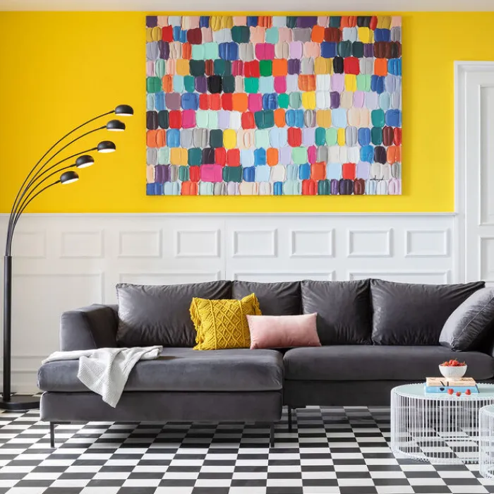 Tableau sur toile Colorful Dots 200x140cm>KARE Design Sale