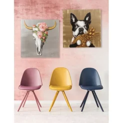 Tableau sur toile Dog with Pineapple 80x80cm>KARE Design Hot