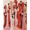 Tableau sur toile Flamingo Meeting 90x120cm>KARE Design