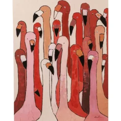 Tableau sur toile Flamingo Meeting 90x120cm><noscript><img width=