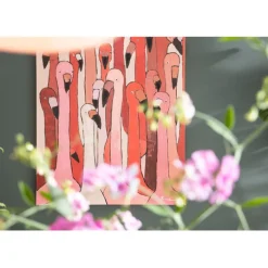 Tableau sur toile Flamingo Meeting 90x120cm><noscript><img width=