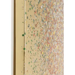 Tableau sur toile Flower Boat doré-rouge 80x100cm><noscript><img width=