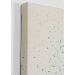 Tableau sur toile Flower Boat beige vert 80x100cm><noscript><img width=