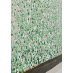 Tableau sur toile Flower Boat beige vert 80x100cm><noscript><img width=