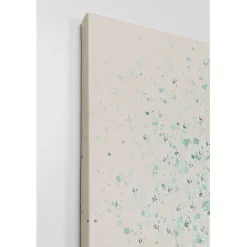 Tableau sur toile Flower Boat beige vert 120x160cm><noscript><img width=