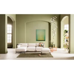 Tableau sur toile Flower Boat vert jaune 80x100cm>KARE Design New