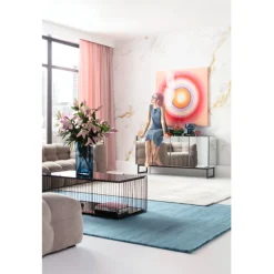 Tableau sur toile Tendency Circle rose 120x120cm>KARE Design Best