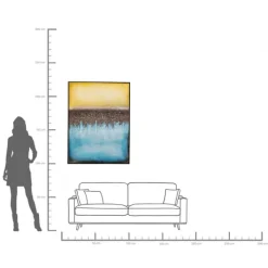 Tableau sur toile Vista bleu 90x120cm><noscript><img width=