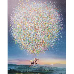 Tableau sur toîle Flying Elephant At Night 120x160>KARE Design Best