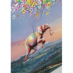 Tableau sur toîle Flying Elephant At Night 120x160><noscript><img width=