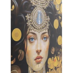 Tableau verre Art Nouveau Lady 3D 120x120cm><noscript><img width=