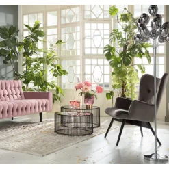 Tables basses Wire noir (set de 2)><noscript><img width=