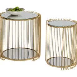 Tables d appoint Wire Double laiton (2/Set)>KARE Design Discount