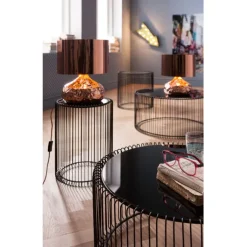 Tables d appoint Wire noir (set/2) Ø44cm><noscript><img width=