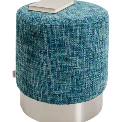 Tabouret Berry High silver bleu Ø39cm>KARE Design Hot