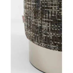 Tabouret Berry High silver gris Ø39cm><noscript><img width=