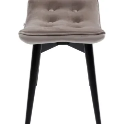 Tabouret Black Vicky velours gris 46x59cm><noscript><img width=