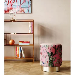 Tabouret Cherry Peacock laiton Ø32cm>KARE Design Sale