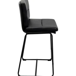 Tabouret de bar Ginny noir 75cm><noscript><img width=
