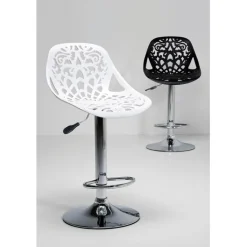 Tabouret de bar Ornament blanc><noscript><img width=