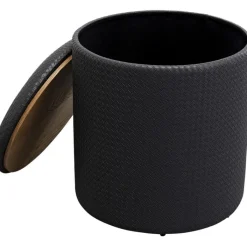 Tabouret enezia Storage anthracite Ø40cm>KARE Design Discount