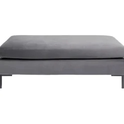 Tabouret Gianni velours gris noir>KARE Design