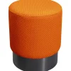 Tabouret Jody orange - Mesh noir Ø35cm>KARE Design Sale