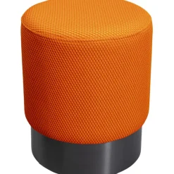 Tabouret Jody orange - Mesh noir Ø35cm>KARE Design Sale