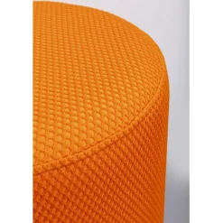 Tabouret Jody orange - Mesh noir Ø35cm><noscript><img width=