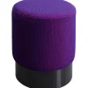Tabouret Jody violet - Mesh noir Ø35cm>KARE Design Clearance
