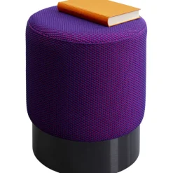 Tabouret Jody violet - Mesh noir Ø35cm>KARE Design Clearance
