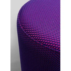 Tabouret Jody violet - Mesh noir Ø35cm><noscript><img width=