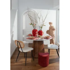 Tabouret Lovely rouge 36x34cm>KARE Design