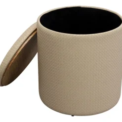Tabouret Venezia Storage crème Ø40cm>KARE Design Online