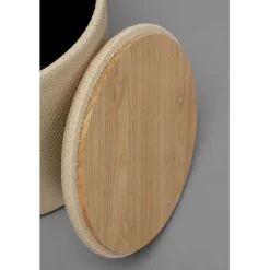 Tabouret Venezia Storage crème Ø40cm><noscript><img width=