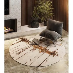 Tapis Abstract Grey Line Ø200cm>KARE Design Best