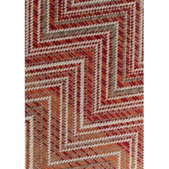 Tapis Outdoor Zigzag rouge 230x330cm>KARE Design Online
