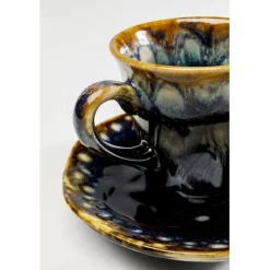 Tasse à espresso Lio bleu nuit (2-parts)>KARE Design Hot