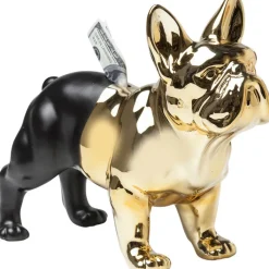 Tirelire Bulldog doré-noir><noscript><img width=