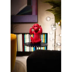 Tirelire Monkey Kikazaru rouge><noscript><img width=