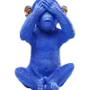 Tirelire Monkey Mizaru bleu>KARE Design Best
