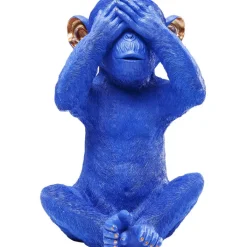 Tirelire Monkey Mizaru bleu>KARE Design Best